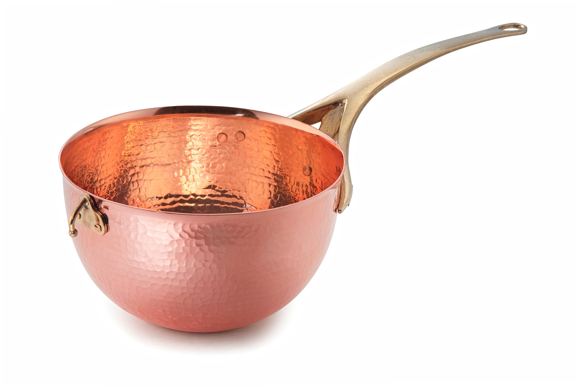 PST Series Unlined Copper Round-Bottomed Pan