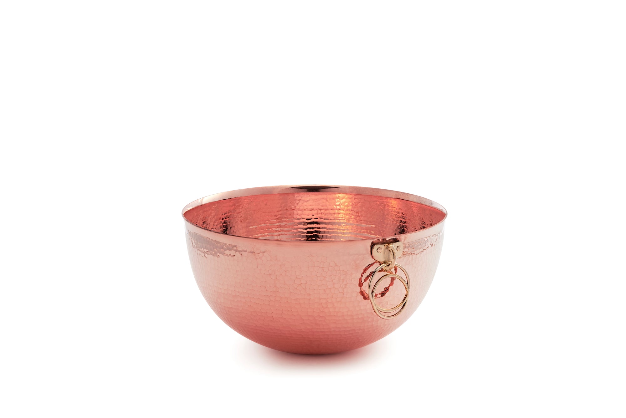 YÇK Solid Copper Round Bottom Bowl for Whisking and Confectionery