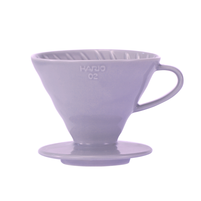 Hario V60-02 Ceramic Coffee Dripper Purple Heather