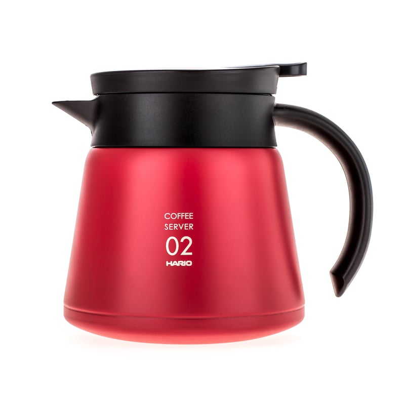 Hario Insulated Stainless Steel Server V60-02 Red - 600ml