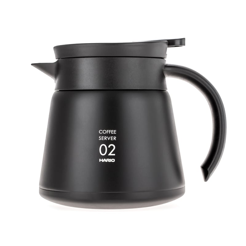 Hario Insulated Stainless Steel Server V60-02 Black - 600ml